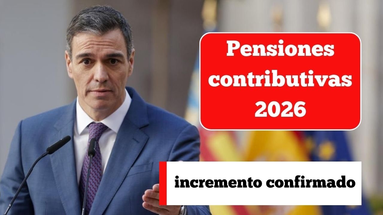 Pensiones contributivas 2026: incremento confirmado y calendario oficial de pagos mensuales